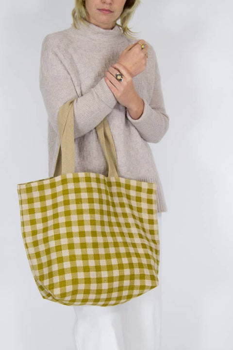 Gingham Tote