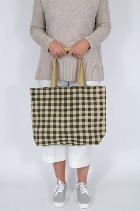 Gingham Tote