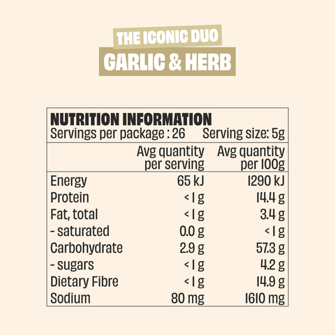 Mingle Garlic and Herbs Seasoning Large Bottle 100g