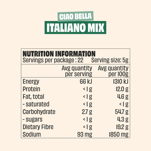 Mingle Mambo Italiano Mix Seasoning Large Bottle